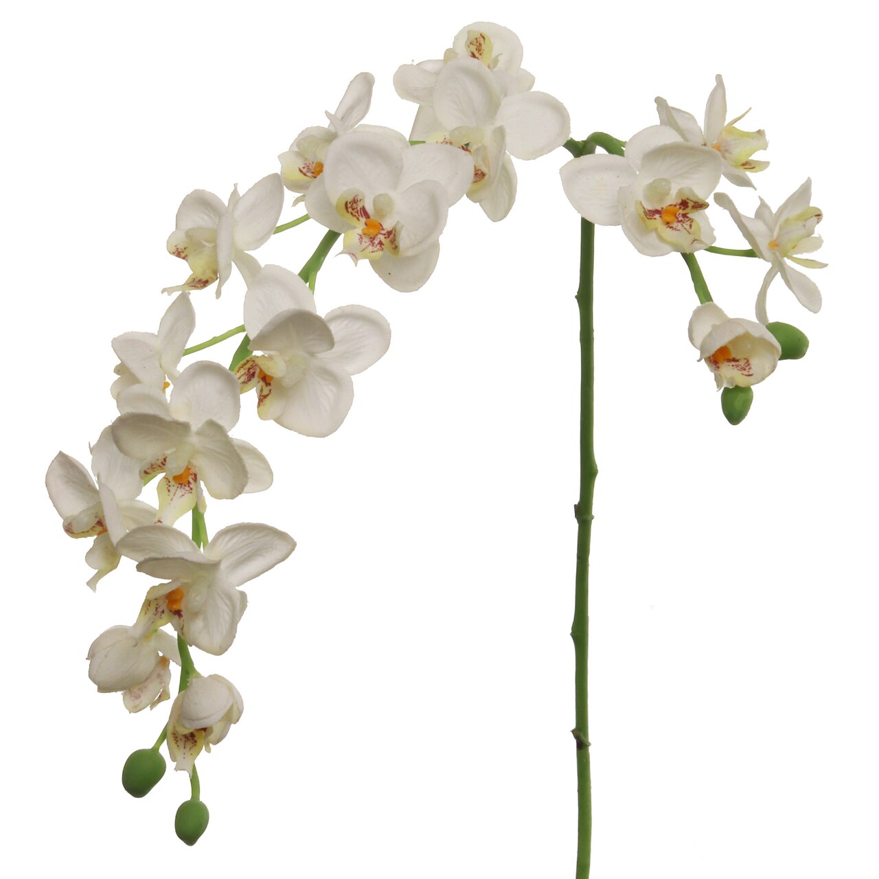 White Dancing Orchid Stem - 12-Pack, Silk Flowers, Lifelike Blooms, Ideal for Floral Arrangements, Home & Event Décor - Perfect for All Seasons, Floral Home by Artificial Flowers